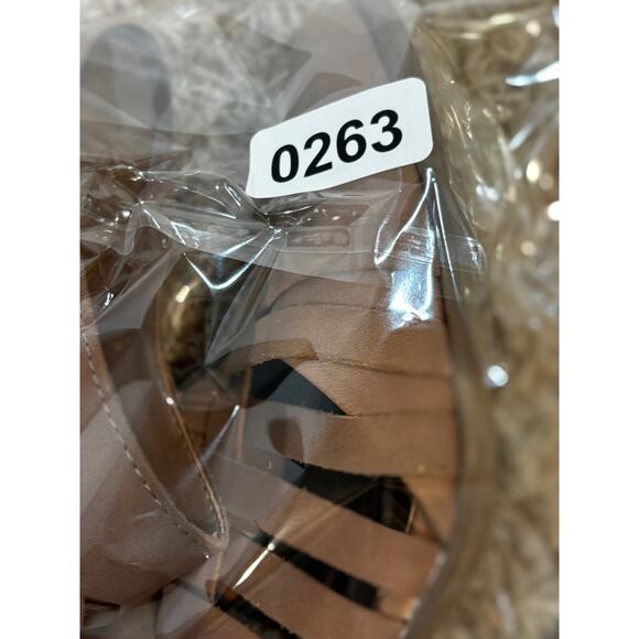 Universal Thread Women’s Sz 8 Aiden Huarache chunky Heeled Mules clogs sandals - Picture 9 of 9